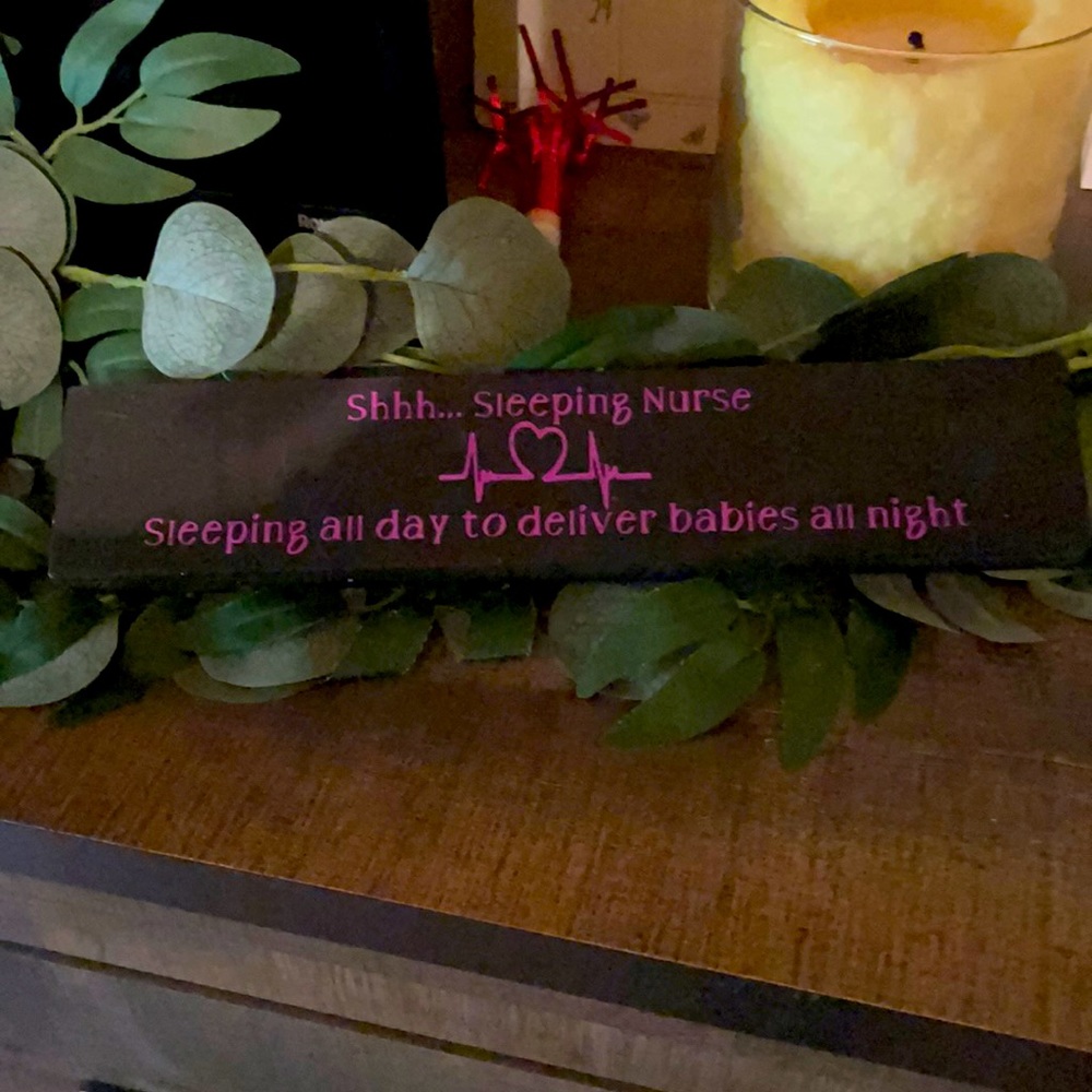 Nurse wooden sign